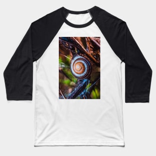 Hanging On. Macro Snail Shell Photograph Baseball T-Shirt